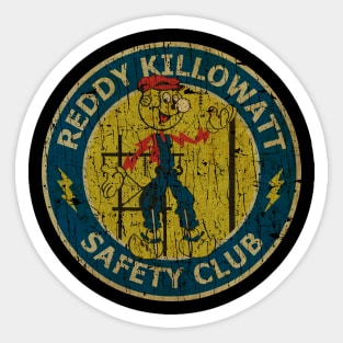 RETRO STYLE - reddy kilowattsafety club 70s Sticker